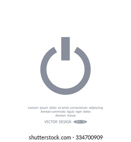 On/Off switch - vector icon