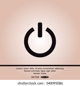 On/Off switch - vector icon