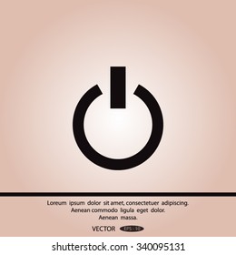 On/Off switch - vector icon