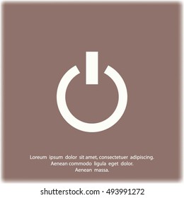 On/Off switch - vector icon