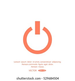 On/Off switch - vector icon