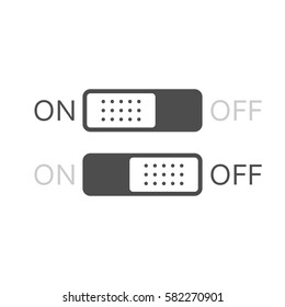 On/Off Switch. Vector Icon