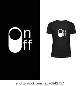 On-Off Tshirt Design eps file