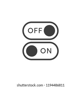 On-off vector icon. Switch symbol