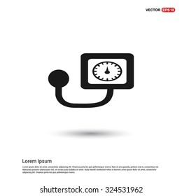 onometer flat Icon. Blood Pressure Checker medical. vector pictogram icon