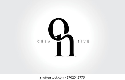 ONon Elegant Serif Monogram Logo - Luxuriöses typografisches Kleinbuchstaben-Zeichen für modernes Branding