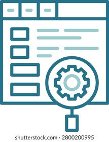 On-page SEO Creative Illustration Icon Design