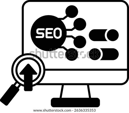    On-Page SEO illustration with isolated background