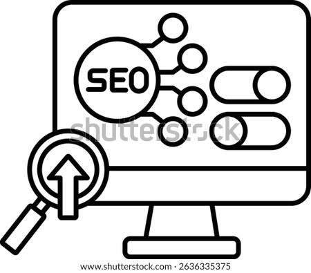    On-Page SEO illustration with isolated background