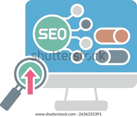  On-Page SEO   illustration with isolated background