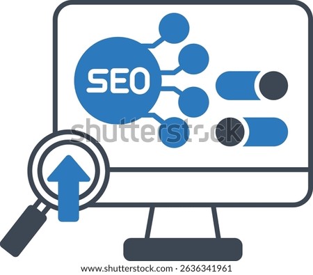    On-Page SEO  illustration with isolated background