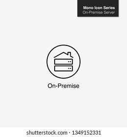 On-Premise IT Server - Vector Icon