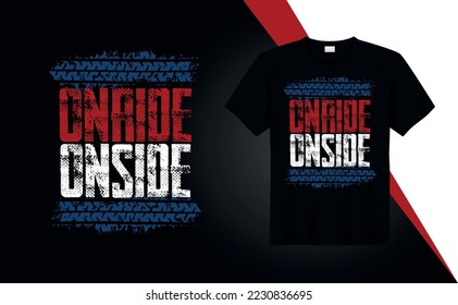 Onride onside - t-shirt design quotes for t-shirt printing, clothing fashion, Poster, typography