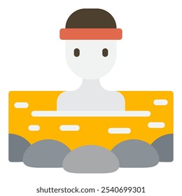 Onsen Bath icon for web, app, infographic, etc