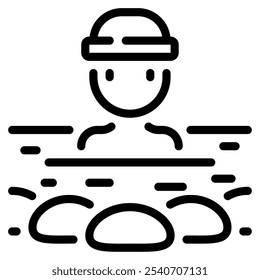 Onsen Bath ícone para web, app, infográfico, etc