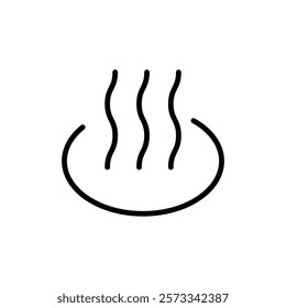 Onsen icon Flat fill set collection