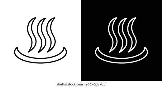 Plantilla del símbolo del icono de Onsen para la Ilustración vectorial del logotipo de la colección del gráfico y del Diseño web