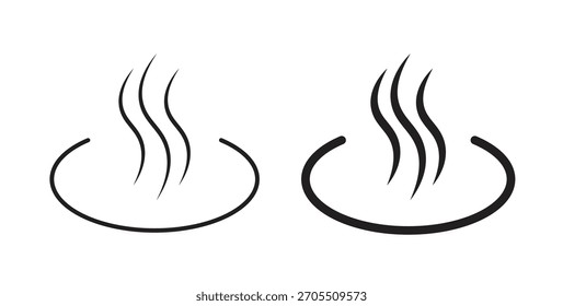 Iconos de Onsen para uso Diseño web, logotipo. Ilustración de símbolo.