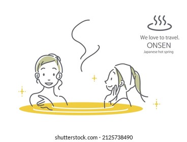 ONSEN is Japanese traditional hot spring