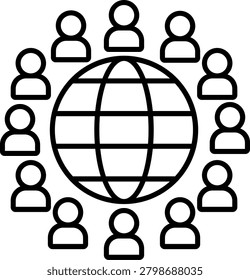 Onshore-Offshore Model Illustration vector Icon Design
