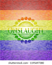 Onslaught lgbt colors emblem 