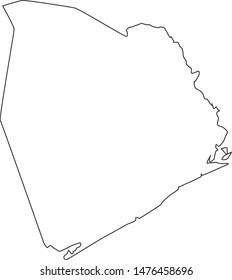 Onslow map in the State of North Carolina
