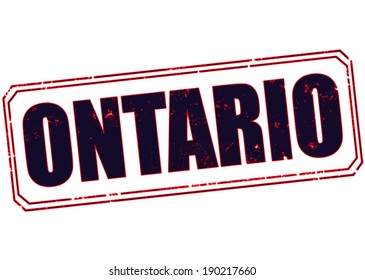ontario grunge stamp with on vector illustration