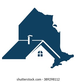 ontario logo vector. home logo vector.