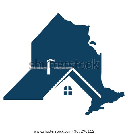 ontario logo vector. home logo vector.