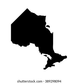 Ontario Map Vector.