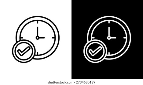 Ontime White Icon Set Design