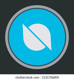 Ontology Coin Kryptowährung Logo, Vektorgrafik