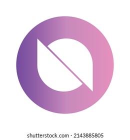Ontology Cryptocurrency coin icon. ONT coin symbol. Cryptocurrency vector icon. Flat Vector illustration - Vector