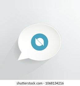 Ontology Cryptocurrency Coin Speech Bubble