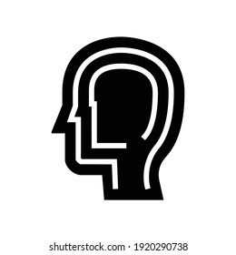 ontology philosophy glyph icon vector. ontology philosophy sign. isolated contour symbol black illustration