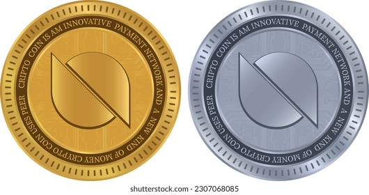ontology-ont virtual currency logo. vector illustrations.