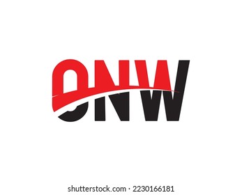 ONW Letter Initial Logo Design Vector Illustration