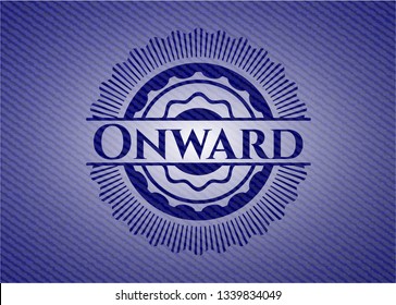 Onward emblem with jean texture