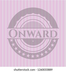 Onward pink emblem