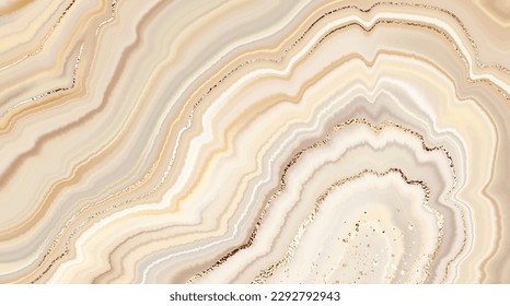 Onyx Edelstein Hintergrund Druckdesign mit natürlichen mineralischen Texturen und goldenen Adern.