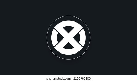 Onyxcoin, XCN cryptocurrency logo on isolated background with copy space. 3d vector illustration of Onyxcoin, XCN Token icon banner design concept.