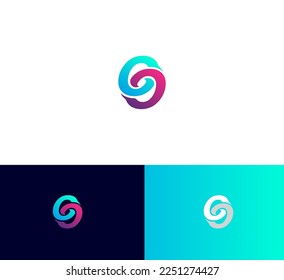 OO, 00 letter logo design template elements. Modern abstract digital alphabet letter logo. Vector illustration. Colorful OO Letter logo