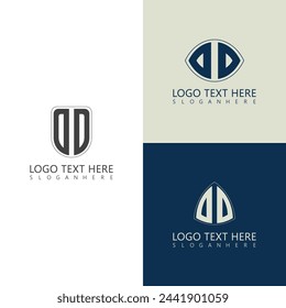 OO 3 style text initial monogram logo with creative style design.