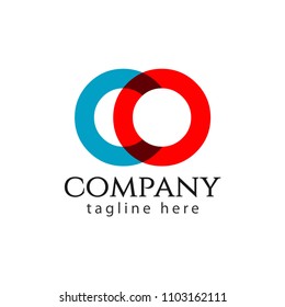 OO Company Logo Vector Template Design Illustration