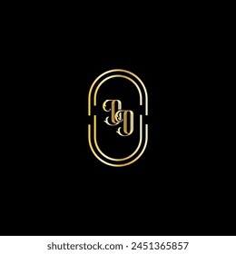 OO creative modern letters logo design template
