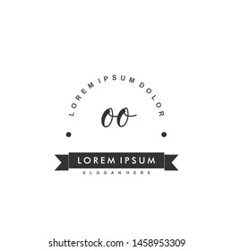 OO Initiale Beauty-Monogramm-Logo-Vektorillustration