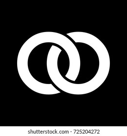 OO initial letter logo design template vector