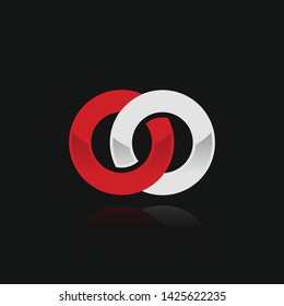 OO initial logo template vector illustration
