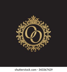 OO initial luxury ornament monogram logo
