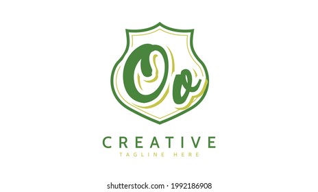 OO Initials, handwriting logo vector